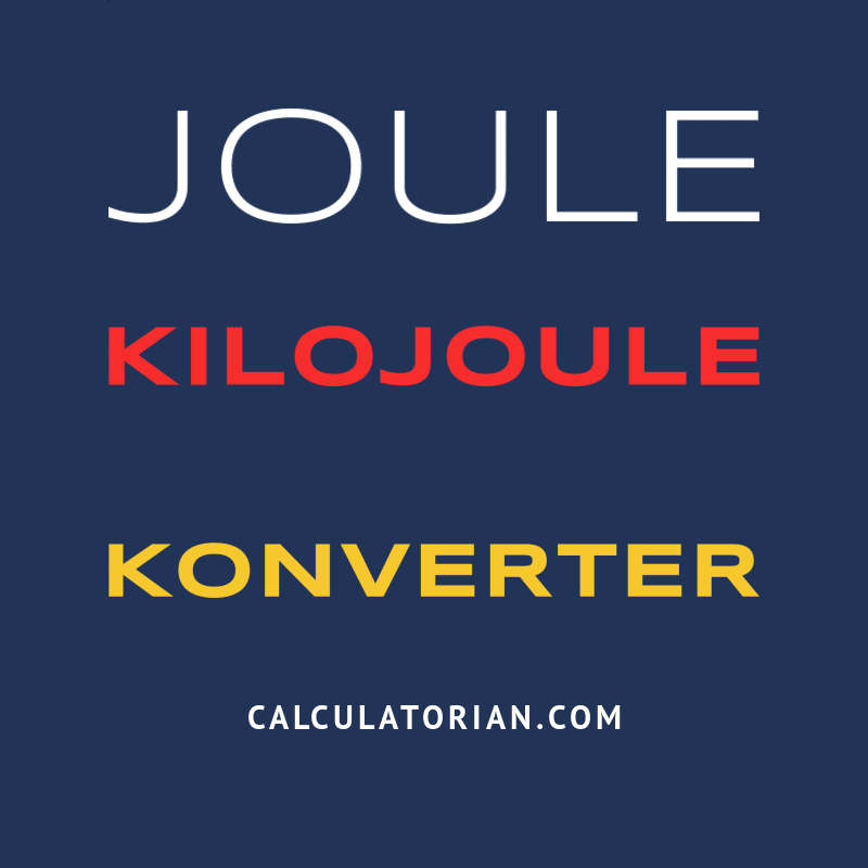 Joule to kilojoule